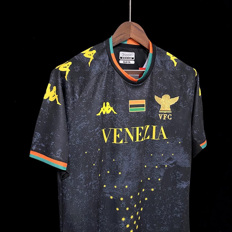 Venezia 2001 Home Black Football Shirt Myretrojersey