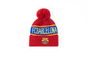 FC Barcelona Pom Knitted Beanie - Red