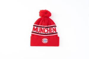 Bayern Munich Pom Knitted Beanie – Red