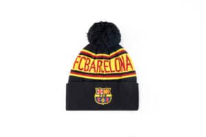 FC Barcelona Pom Knitted Beanie - Black