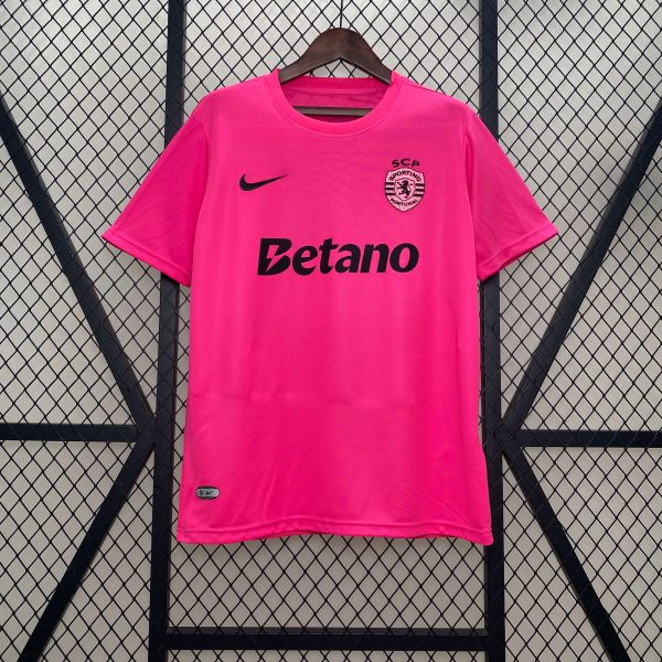 Sporting pink kit