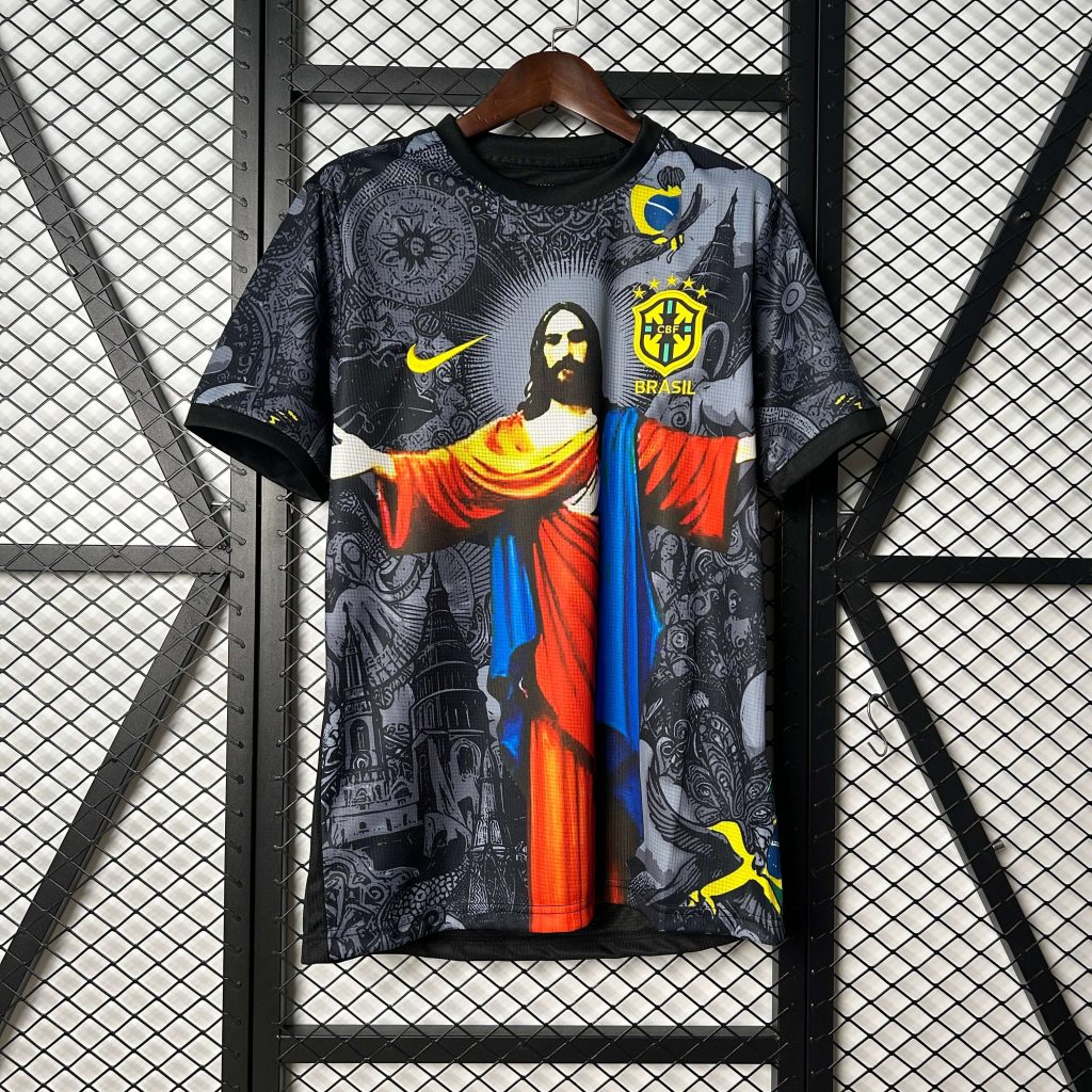 Brazil Christ the Redeemer Jersey 2026 – Fan version