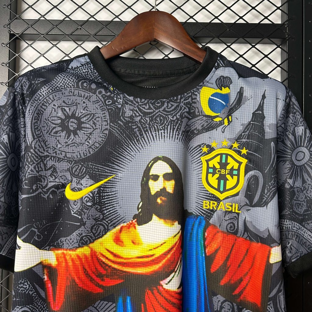 Brazil Christ the Redeemer Jersey 2026 – Fan version