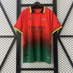 AC Milan 25/26 Off White kit Red – Fan Version