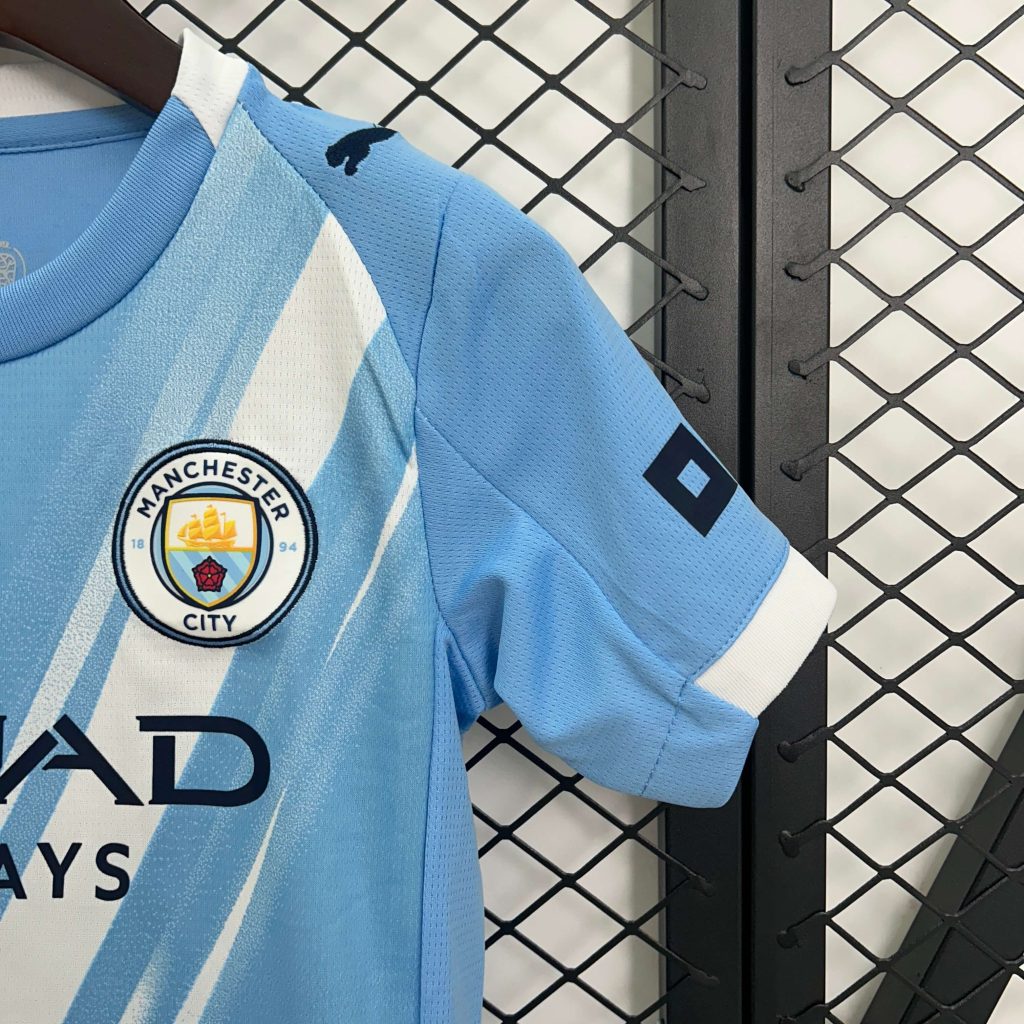 Manchester City 2025/26 Home Kit – Kids