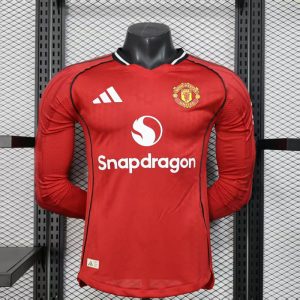 Manchester United 25/26 Home kit LS - Player Version