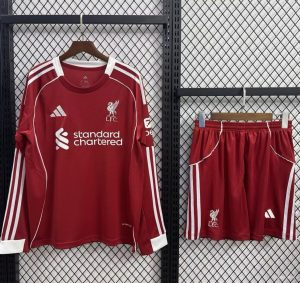 Liverpool 2025/26 Home Kit LS - Kids