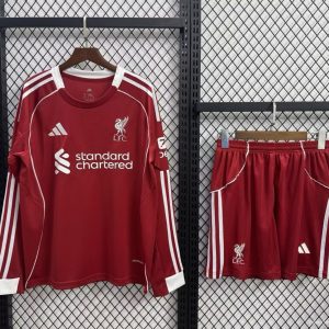 Liverpool 2025/26 Home Kit LS - Kids